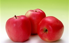水果微距摄影，红苹果 高清壁纸