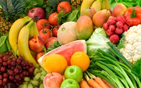 蔬菜，水果，静物特写