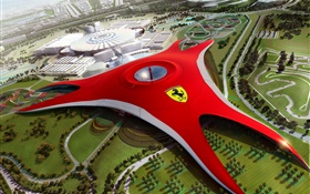 法拉利世界在迪拜，未来的设计