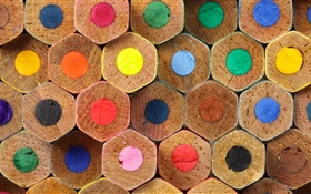 彩色铅笔，彩虹的颜色 高清壁纸