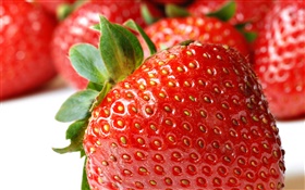 新鲜草莓微距摄影