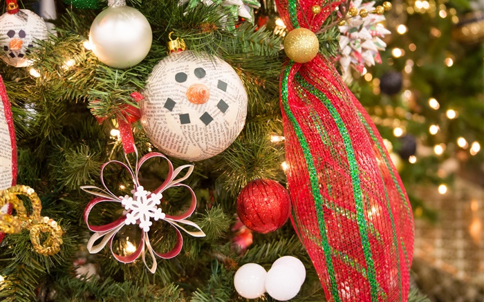 圣诞树，装饰，玩具，球 壁纸 图片