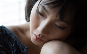 亚洲女孩睡觉 高清壁纸