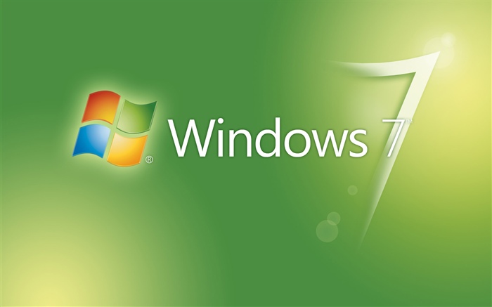 Windows 7绿色抽象背景 壁纸 图片