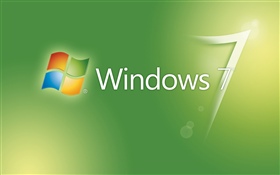 Windows 7绿色抽象背景 高清壁纸