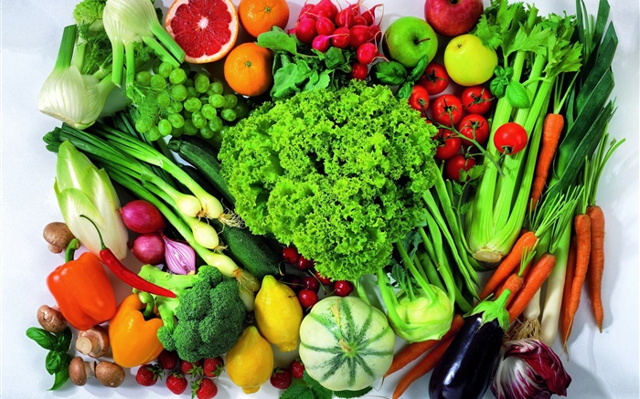 多种蔬菜和水果 壁纸 图片