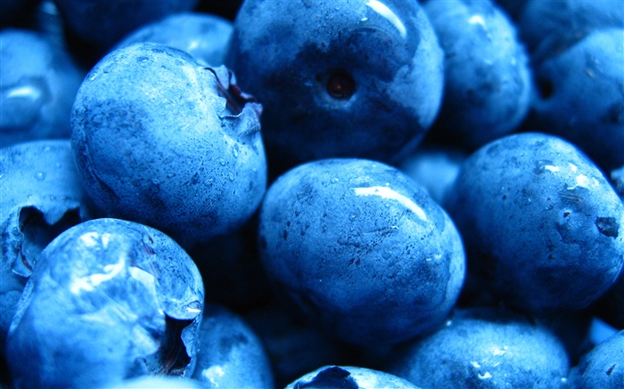 一些蓝莓, 新鲜水果 壁纸 图片