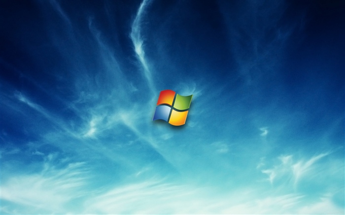 Windows徽标，蓝天 壁纸 图片
